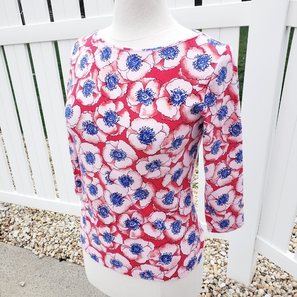 Talbots Tops - Talbots Large Floral Print Blouse